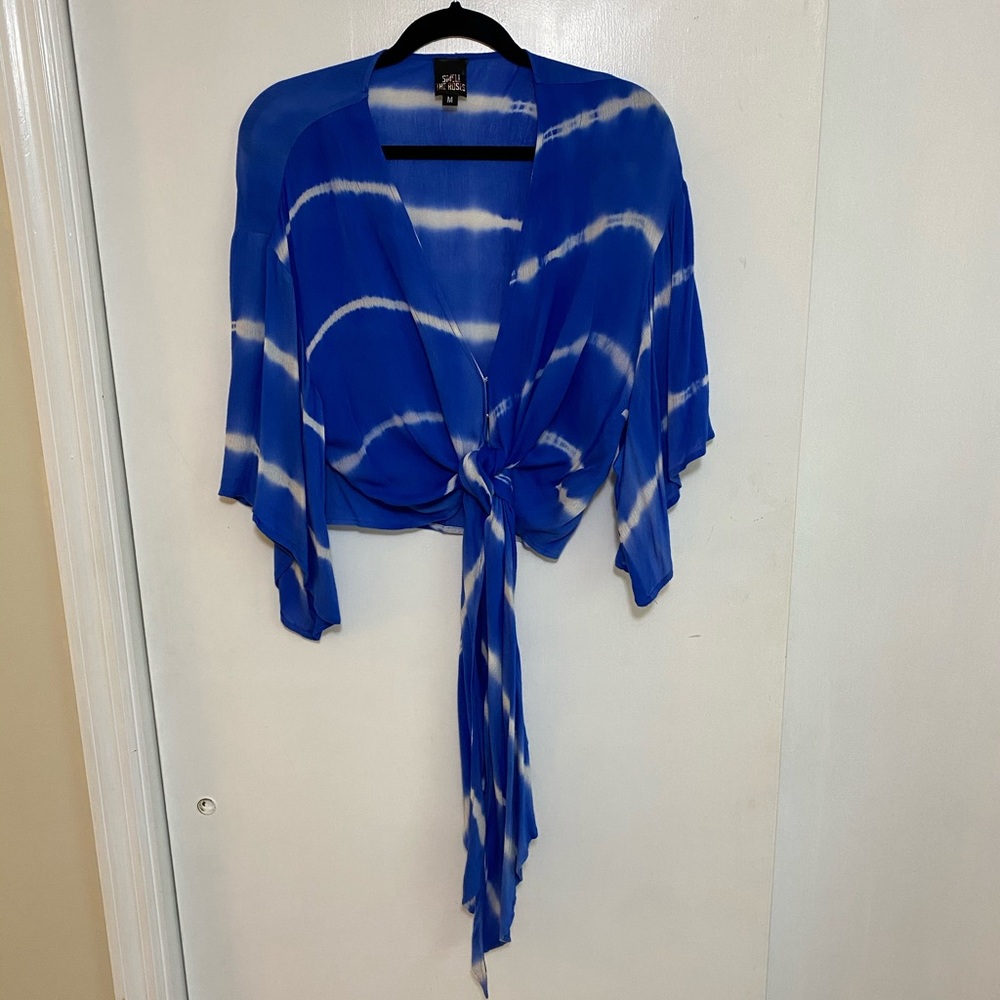 70’s Inspired Wrap Blouse